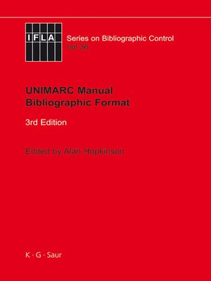 cover image of UNIMARC Manual